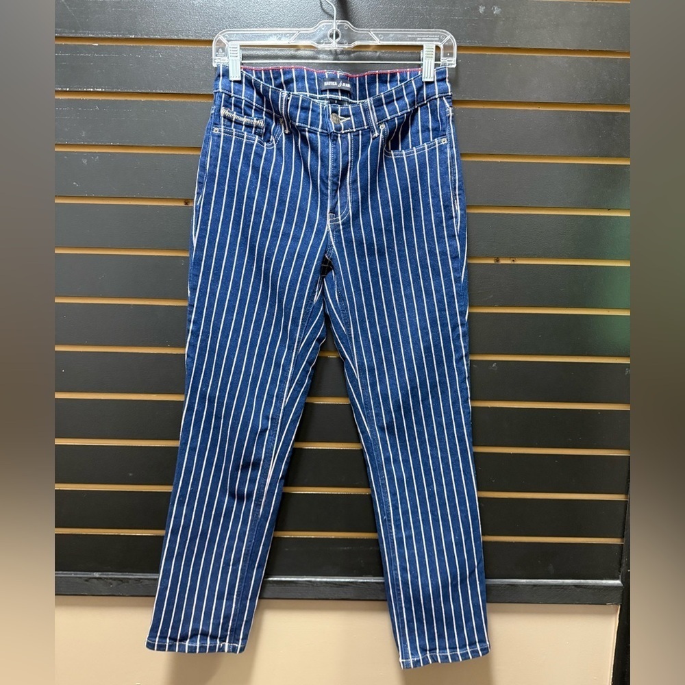 Nautica Jeans Blue White Striped Pants Size 2